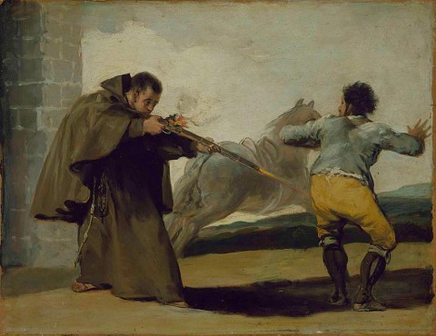 Francisco_de_Goya_-_Friar_Pedro_Shoots_El_Maragato_as_His_Horse_Runs_Off