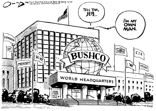 World Headquarters of Bushco.  Voice says, 
