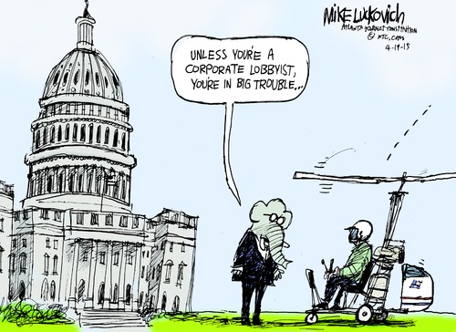 Republican to man in gyrocopter on Capitol grounds:  Unless you are a corporate lobbyist, you are in big trouble.