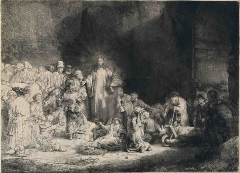Rembrandt_Harmensz._van_Rijn_-_Christ_with_the_Sick_around_Him,_Receiving_Little_Children_(The_'Hundred_Guilder_Print')_-_Google_Art_Project
