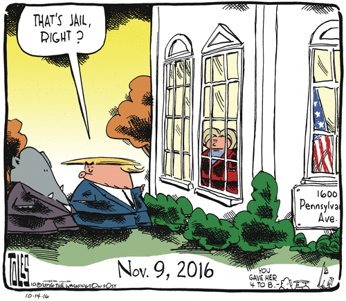 Trump wants to jail Clinton when he is President - Page 2 Trump-locks-hillary-in-the-oval-office-toles