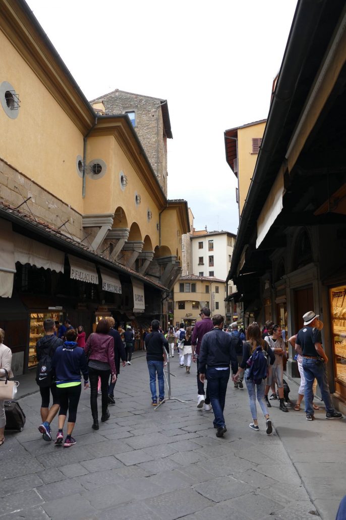 1000699 Crossing the Ponte Vecchio Bridge